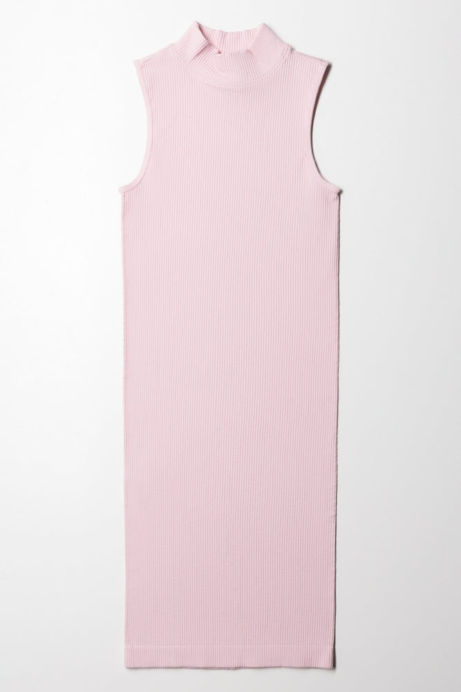 sleek dressTurtle Neck Sleeveless Dress Sweet Lilac