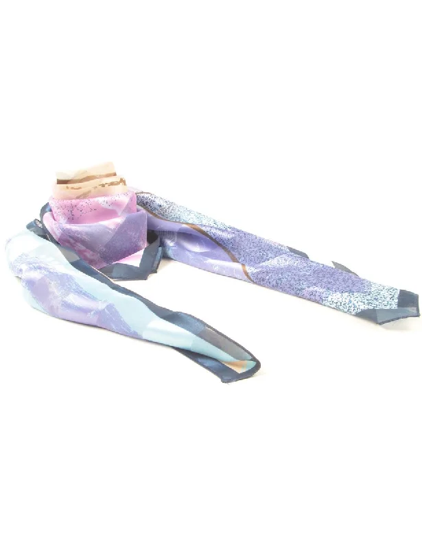 Special Price insulated winter jacketPsychedelic Print Scarf - L