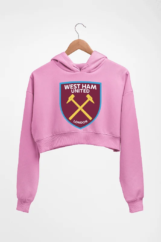 comfortable hoodieWest-Ham Crop HOODIE FOR WOMEN