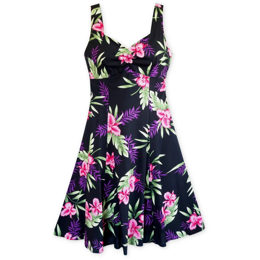 Exclusive Deal Midnight Black Molokini Hawaiian Dress