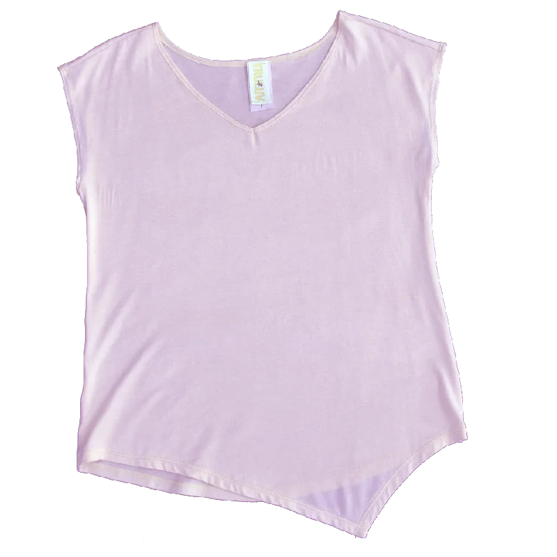 Stock Clearance flowy evening dressTru Luv V Neck Knotted Tee