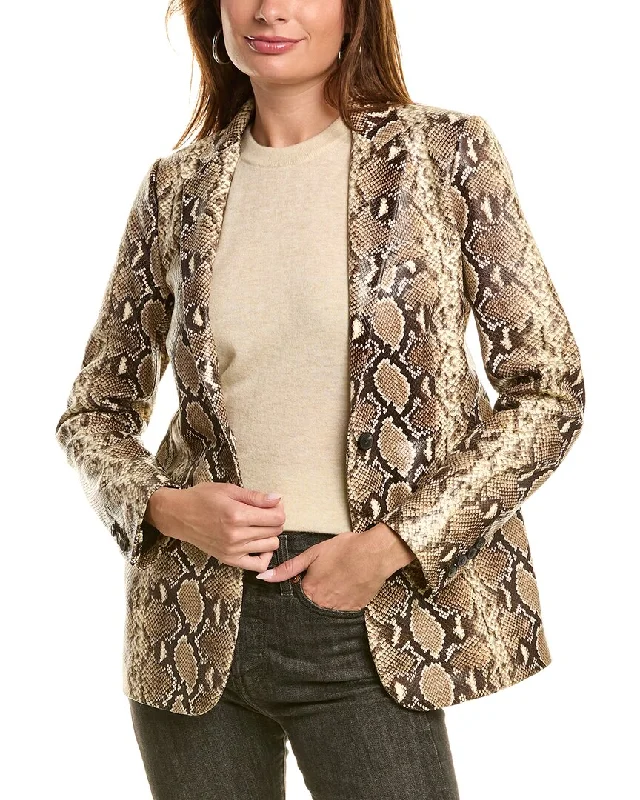 Closeout utility coatThe Kooples Embossed Leather Jacket