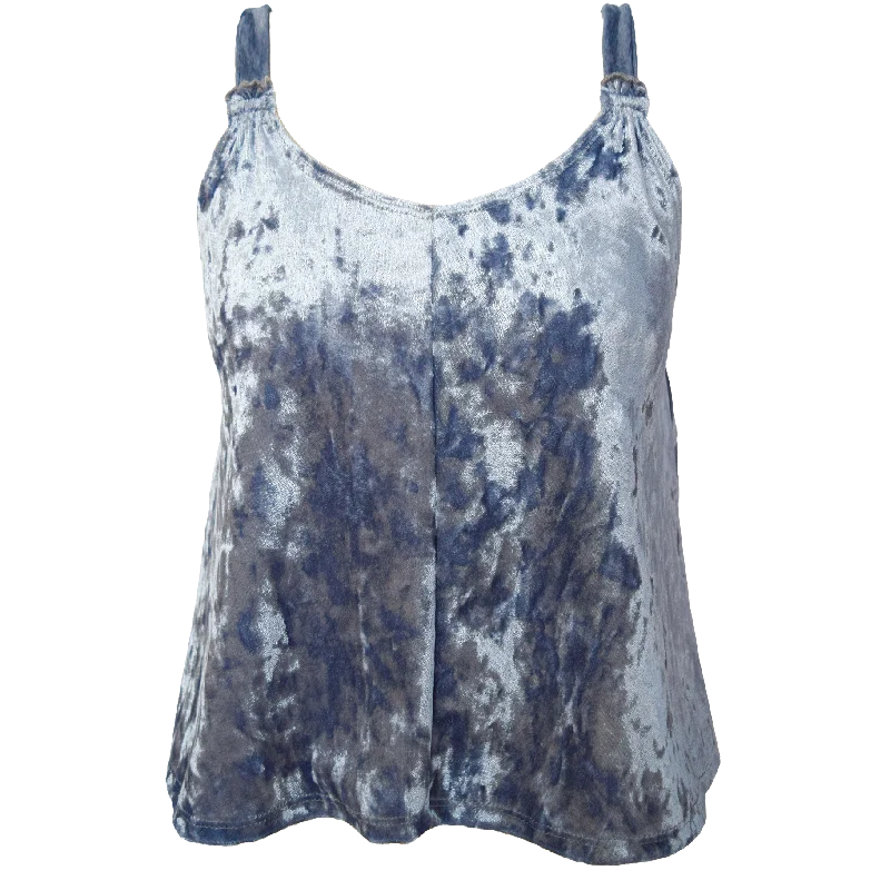 Epic Deals denim dressTru Luv Crushed Velvet Tank