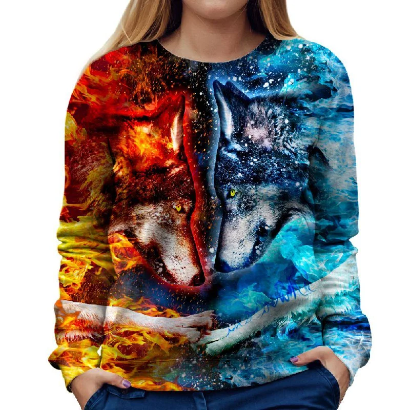 Don't Wait athletic style hoodieFire And Ice Womens Sweatshirt