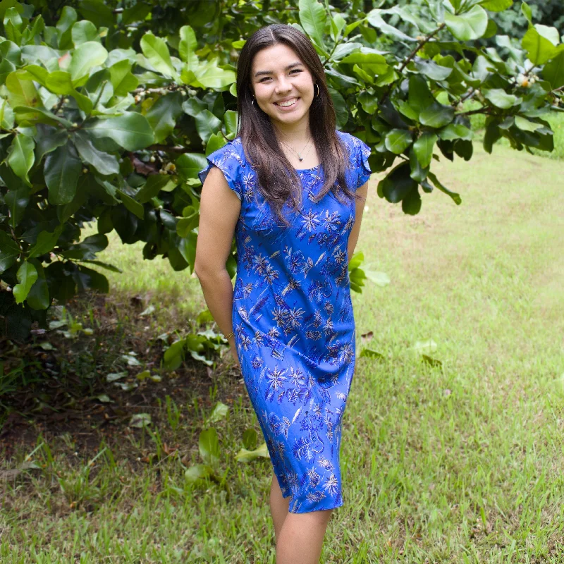 Special Buy Honolulu Blue XOXO Hawaiian Dress
