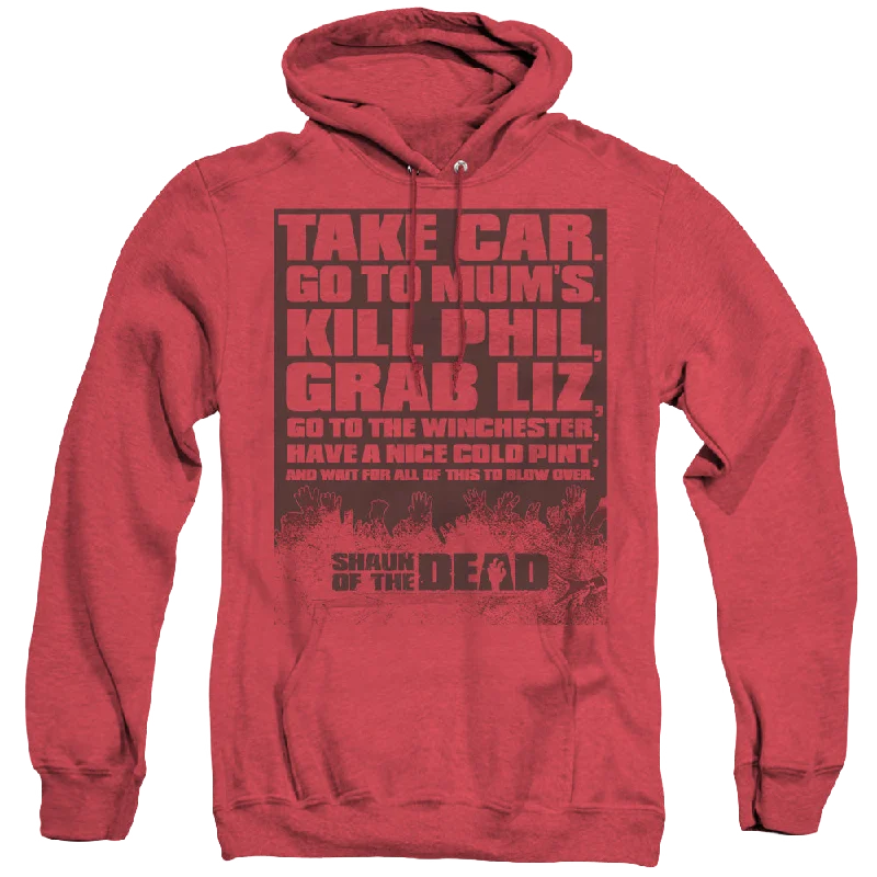 casual hoodie for menShaun of the Dead List - Heather Pullover Hoodie