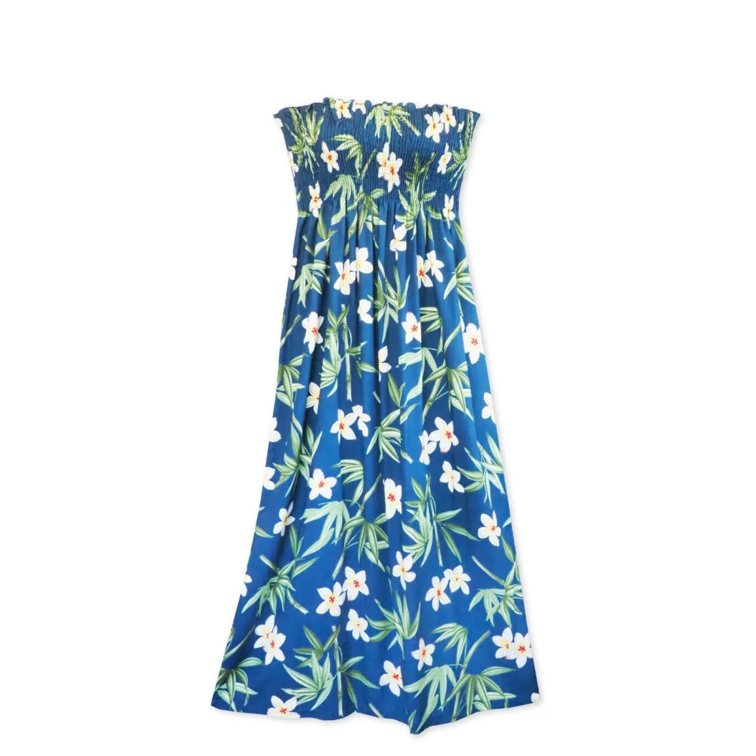 Final Markdown Pipiwai Indigo Maxi Hawaiian Dress