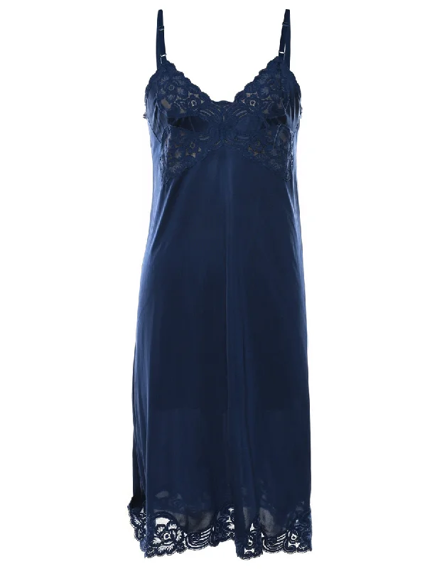 Discount Deals sleek and warm coatNavy Lace Slip - S