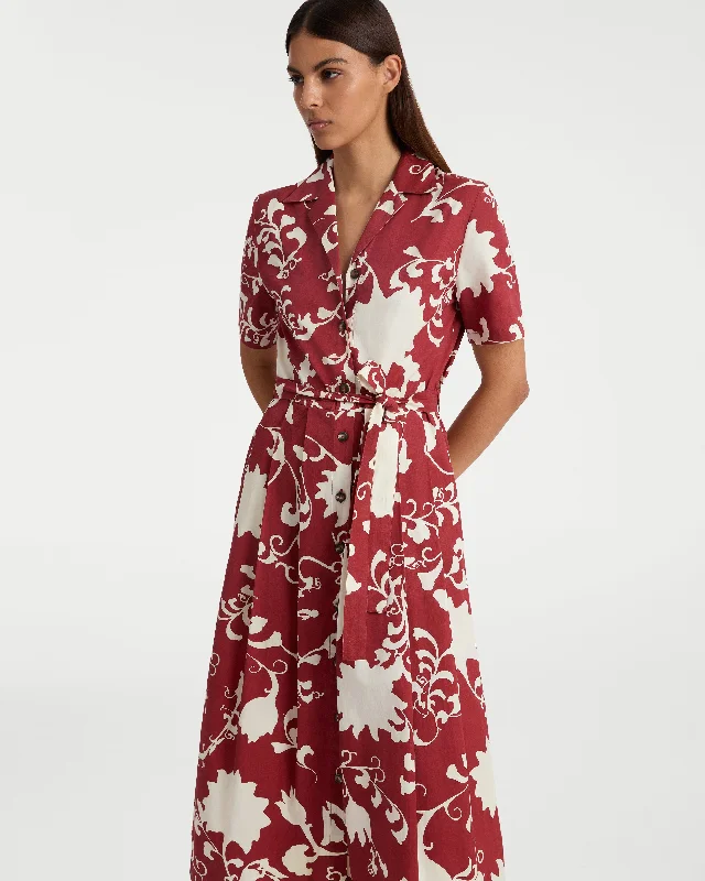 Early Bird Discount Claudia Dress in Flower Screen Print