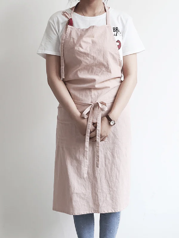 Savings Alert draped dressJapanese Solid Color Linen Cotton Vintage Pinafore Dress