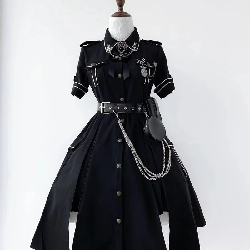 YEAR-End Sale layered dressYour Highness~Evil Python 2.0~Military Lolita Gothic OP Dress YEAR-End Sale layered dressYour Highness~Evil Python 2.0~Military Lolita Gothic OP Dress