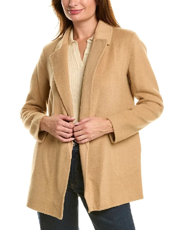 Exclusive Preview chic coatTheory Sileena Chevron Wool Coat