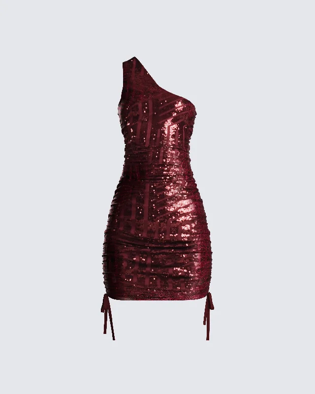 Crazy Deals high-waisted dressJoelle Shimmer One Shoulder Mini Dress