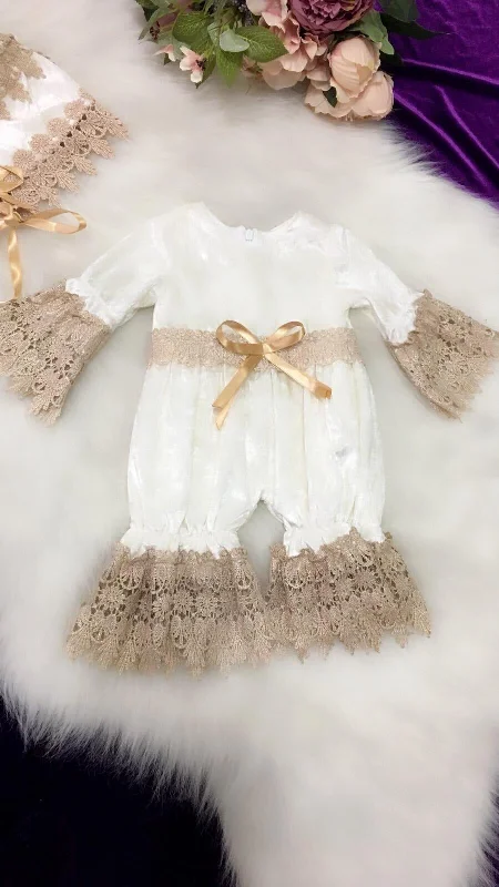 Buy More, Save More boho dressVelvet Romper and Bonnet