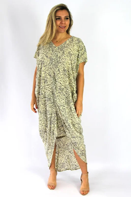 Clearance Event Frilled Toga Dress "Fossil"