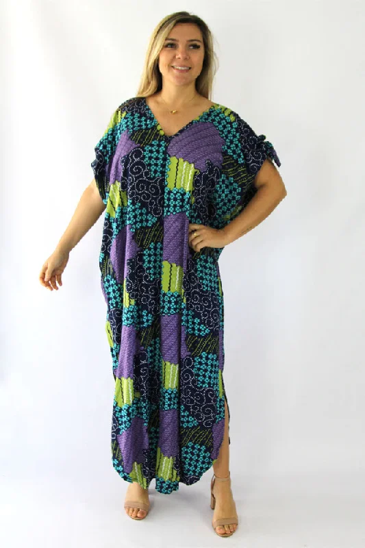 New Markdowns Mykonos Dress "Mosaic" Print