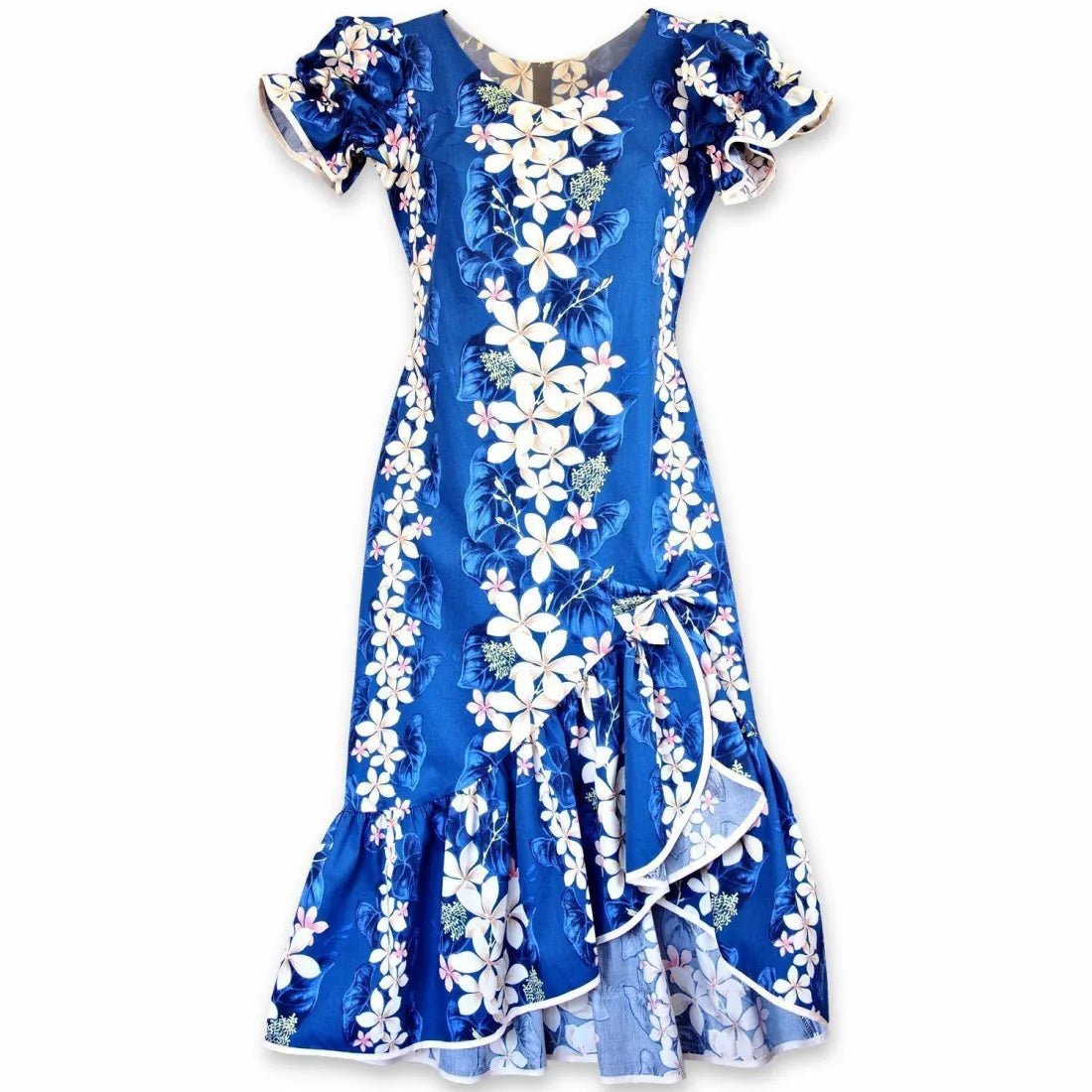 Best Bargains Kuulei Blue Makani Hawaiian Muumuu Dress