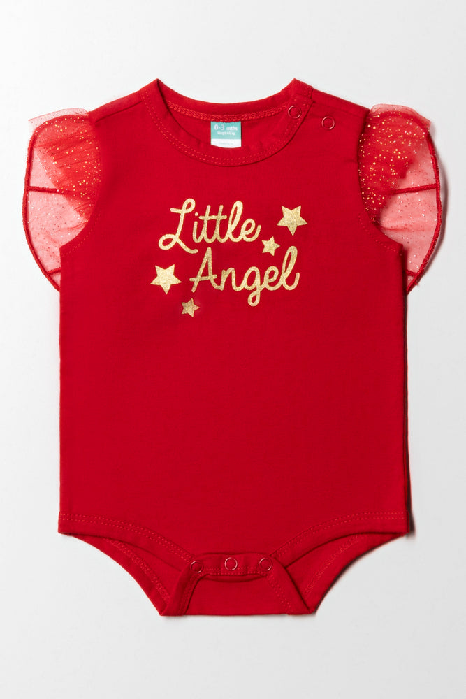 statement dressLittle Angel Wing Bodyvest Red