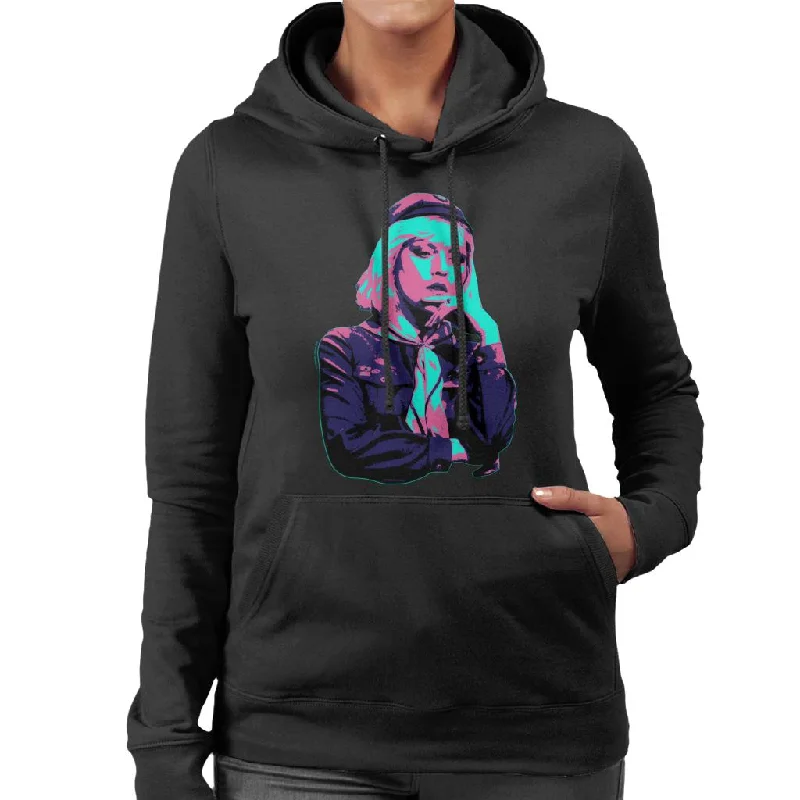 Deal Alert zippered hoodiezippered hoodieTV Times Debbie Harry Blondie In A Girl Guide Uniform Pop Art Stylised Women's Hooded Sweatshirt
