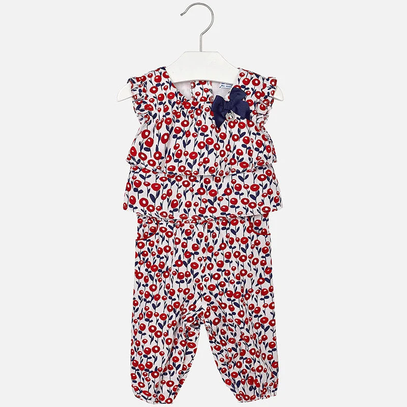 Price Slash comfy maxi dressMayoral Baby Girl's Red Printed Romper