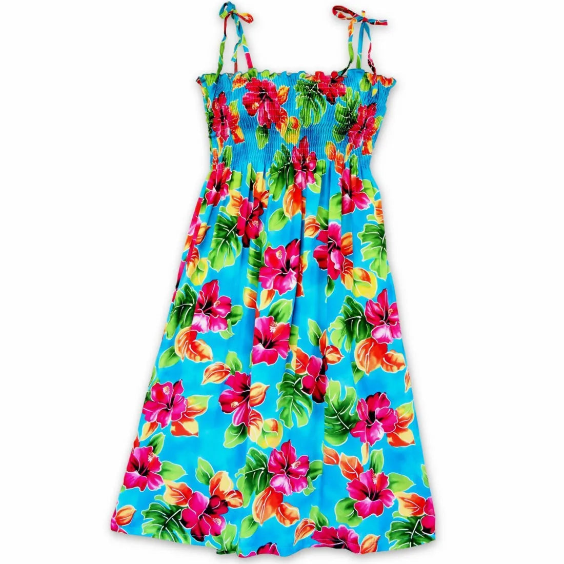 Act Fast Hoopla Blue Moonkiss Hawaiian Dress