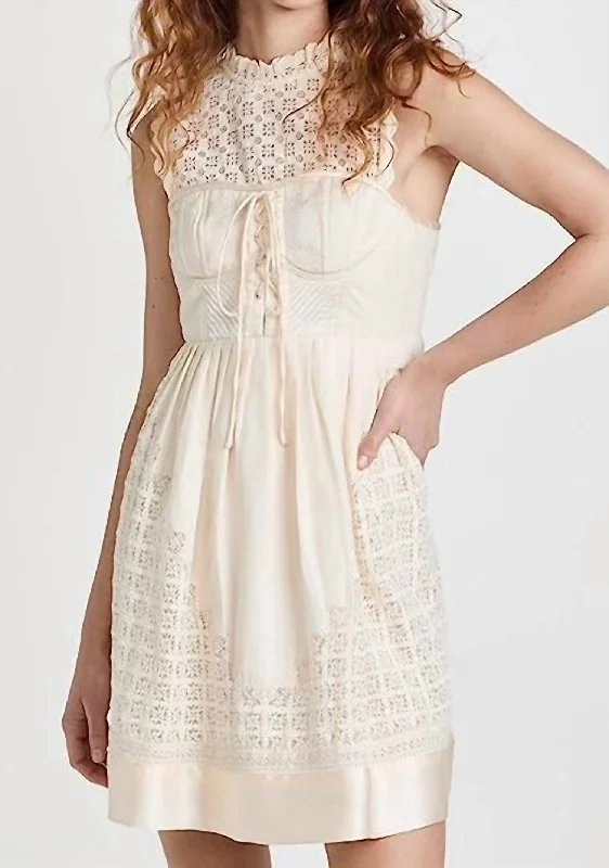 pleated dressSabrina Dress in Ivory