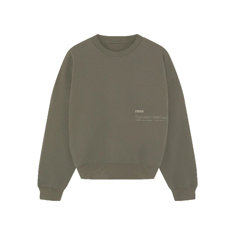 casual streetwear hoodieEssential Sweatshirt Olive