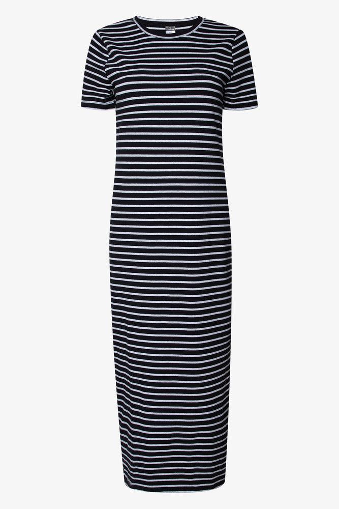 vintage dressStripe T-Shirt Dress Black