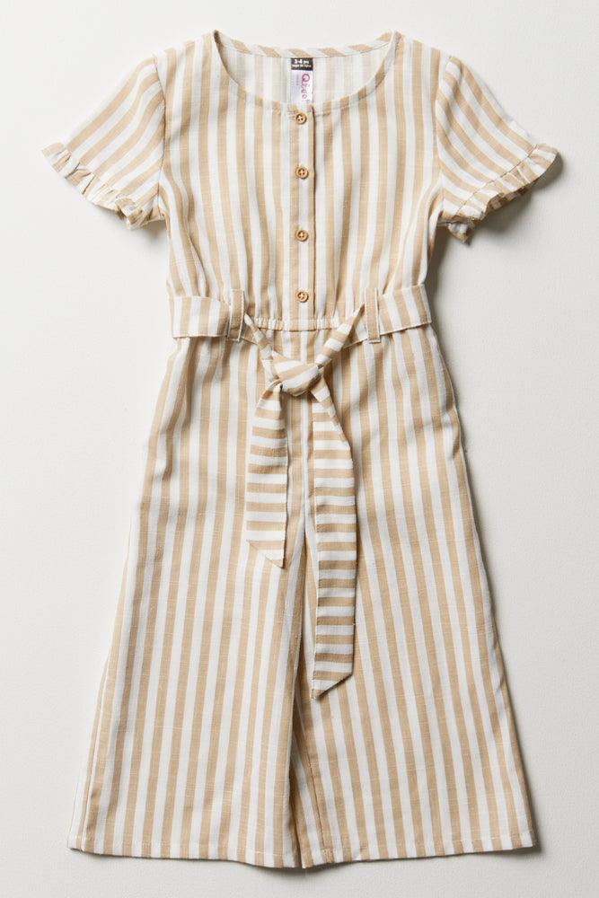 ruffle dressStripe Belted Jumpsuit Natural