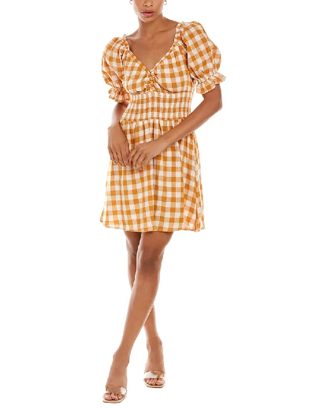 draped dressKerrick Smocked Mini Dress