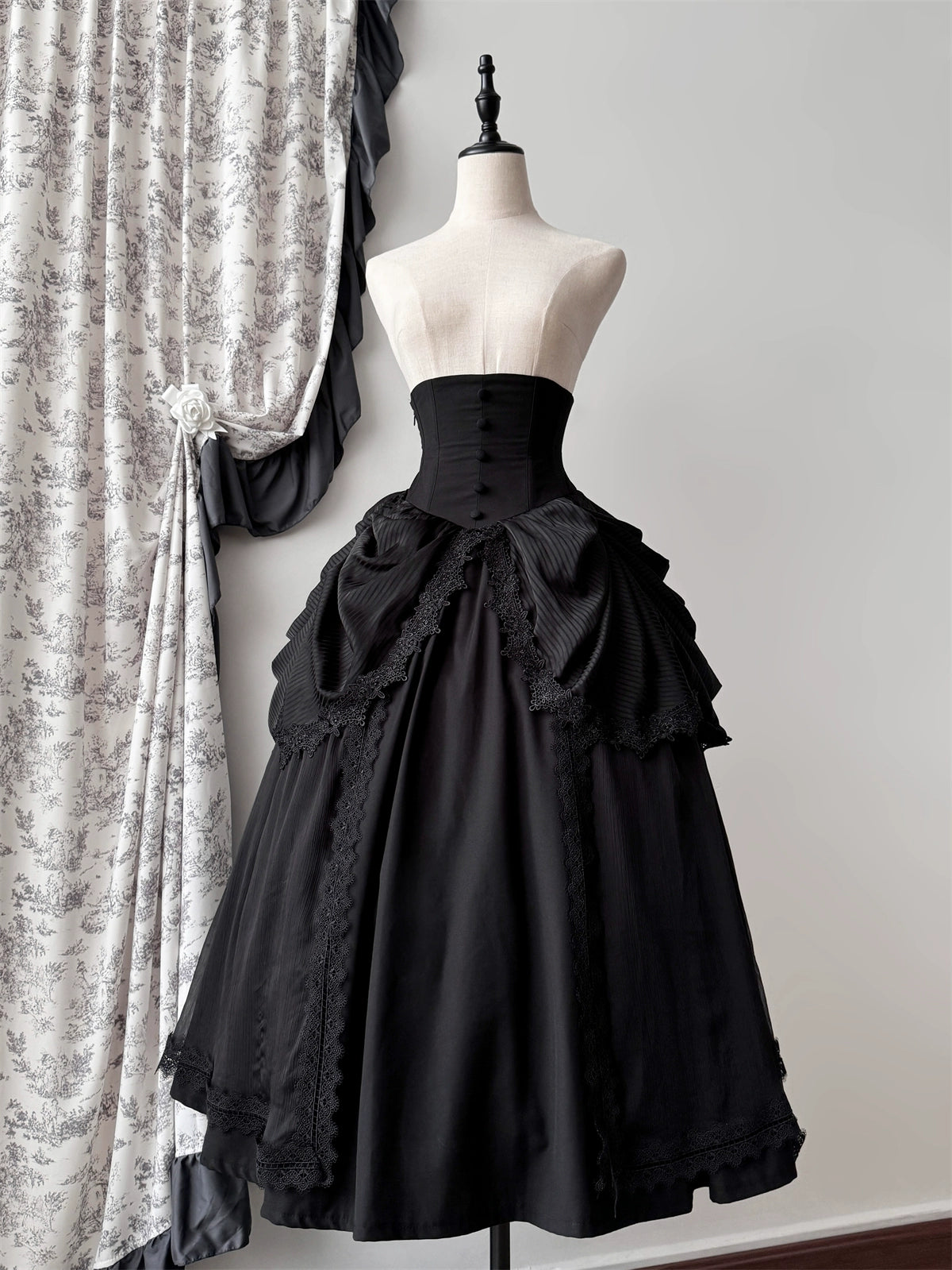 Special Price sleeveless dressMuppet Mind Ben~Dreaming~Gothic Lolita Skirt Fishbone Long Skirt Ruffled Hem Special Price sleeveless dressMuppet Mind Ben~Dreaming~Gothic Lolita Skirt Fishbone Long Skirt Ruffled Hem