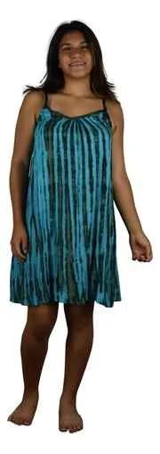 Reduced Prices Bali Dress Short - Tie Dye - Blue