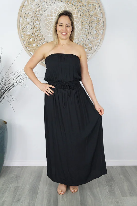 Midnight Sale Tube Dress Plain