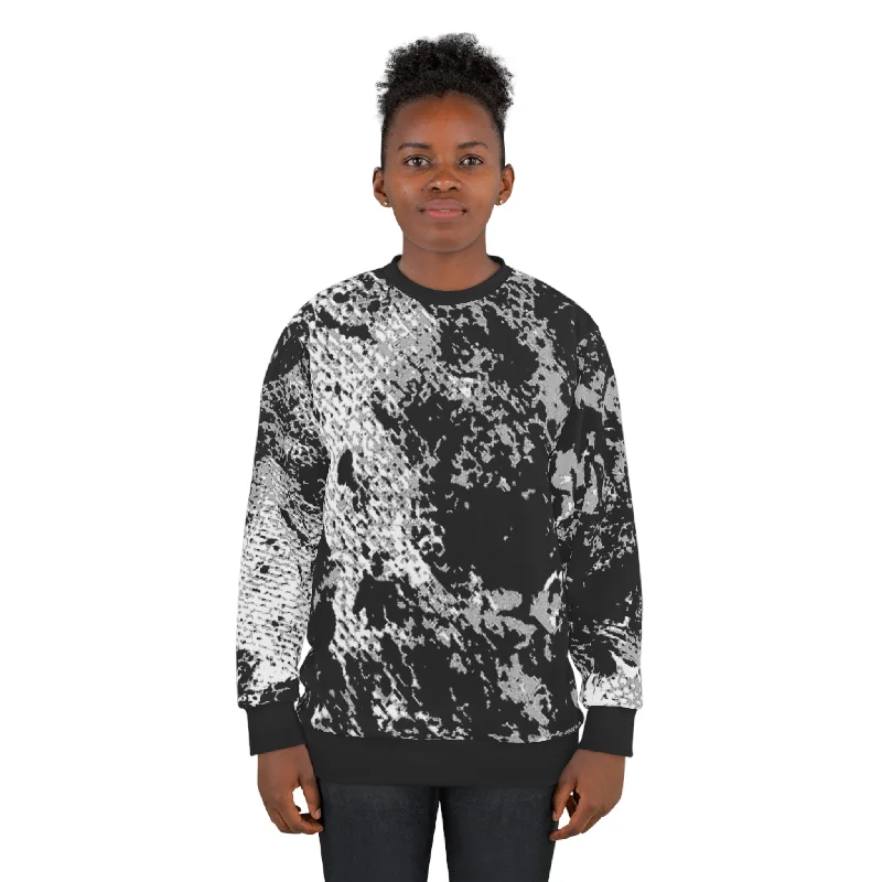 oversized sports sweatshirt"Mystic Cube" (Cosmic Fusion - Medium Charcoal) - Unisex Sweatshirt