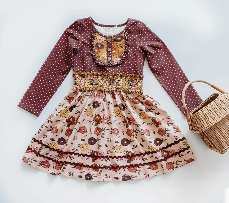 wrap-around dressMulberry Mocha Bib Dress