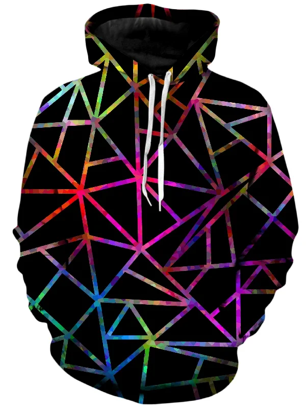 casual hoodieWebbed Geometric Unisex Hoodie