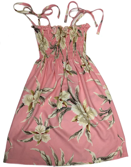 Today Only 109R - Girls Elastic Tube Top Dress Retro Orchid Pink