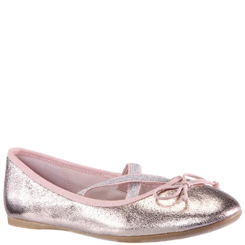 Savings Galore satin dressNina Kids Zavana Ballerina Flat