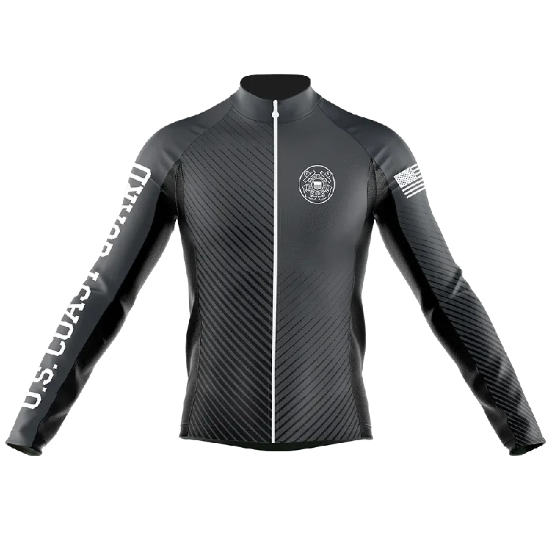 Early Access streetwear gym sweatshirtCoast Guard Long Sleeve Cycling Jersey