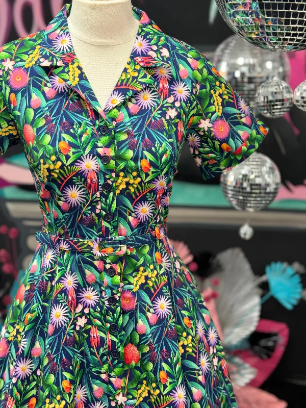Holiday Sale casual shift dressPeggy Swing Dress in The Native Nancy Print