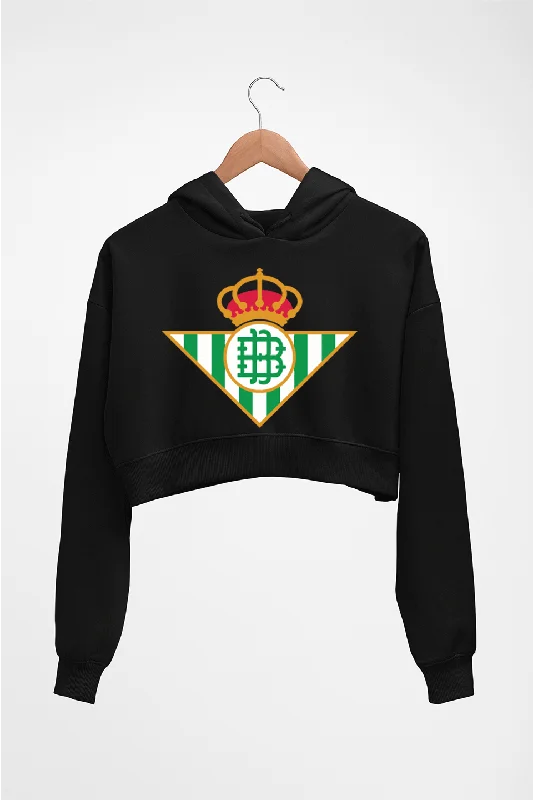 performance hoodie for gymReal-Betis Crop HOODIE FOR WOMEN