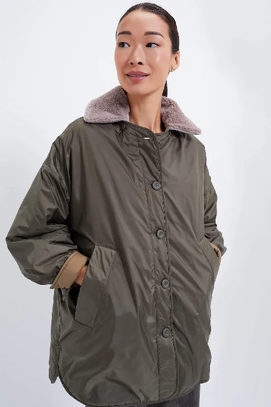 warm jacketReversible Kaki Drava Jacket