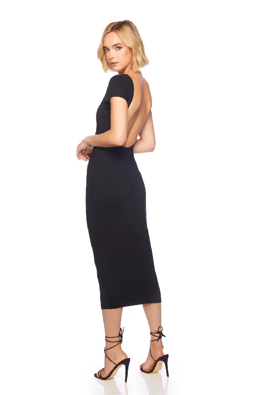 Early Access ruched dressboat neck short sleeve dress