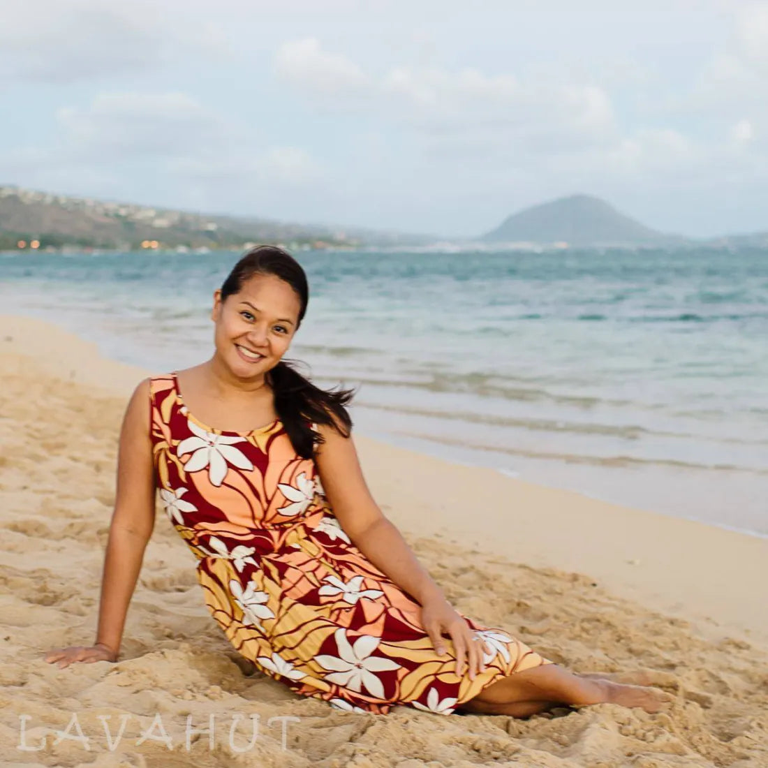 Anniversary Sale Lahaina Breeze Red Sassy Hawaiian Dress