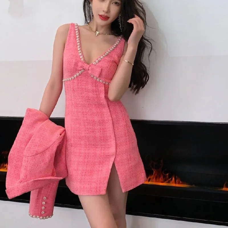 Must-Have Deals romantic dressPure Desire Girl Age Reduction Sweet Slim Fit Dress