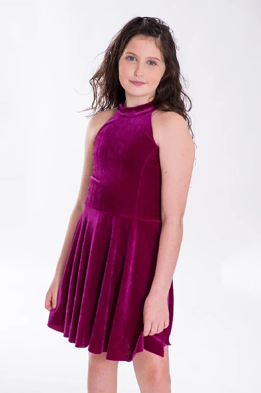 sophisticated dressZoe, Ltd Magenta Velvet Dress