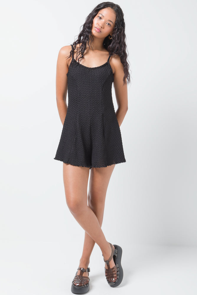 wrap-around dressTextured Playsuit Black