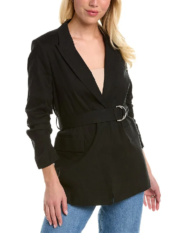 Exclusive Access high-quality coatDerek Lam 10 Crosby Harrison Gathered Sleeve Linen-Blend Blazer Exclusive Access high-quality coatDerek Lam 10 Crosby Harrison Gathered Sleeve Linen-Blend Blazer