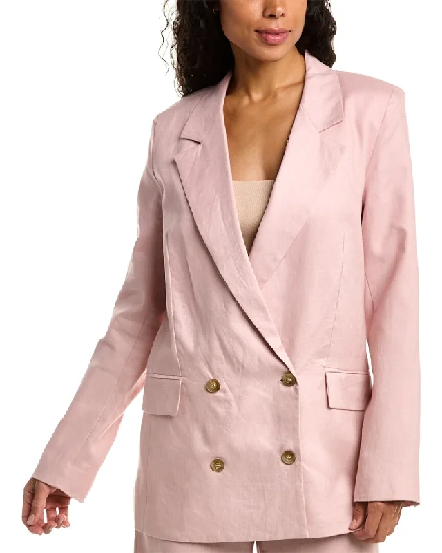 Deal Explosion fitted trench coatNicholas Ayla Double-Breasted Linen Blazer