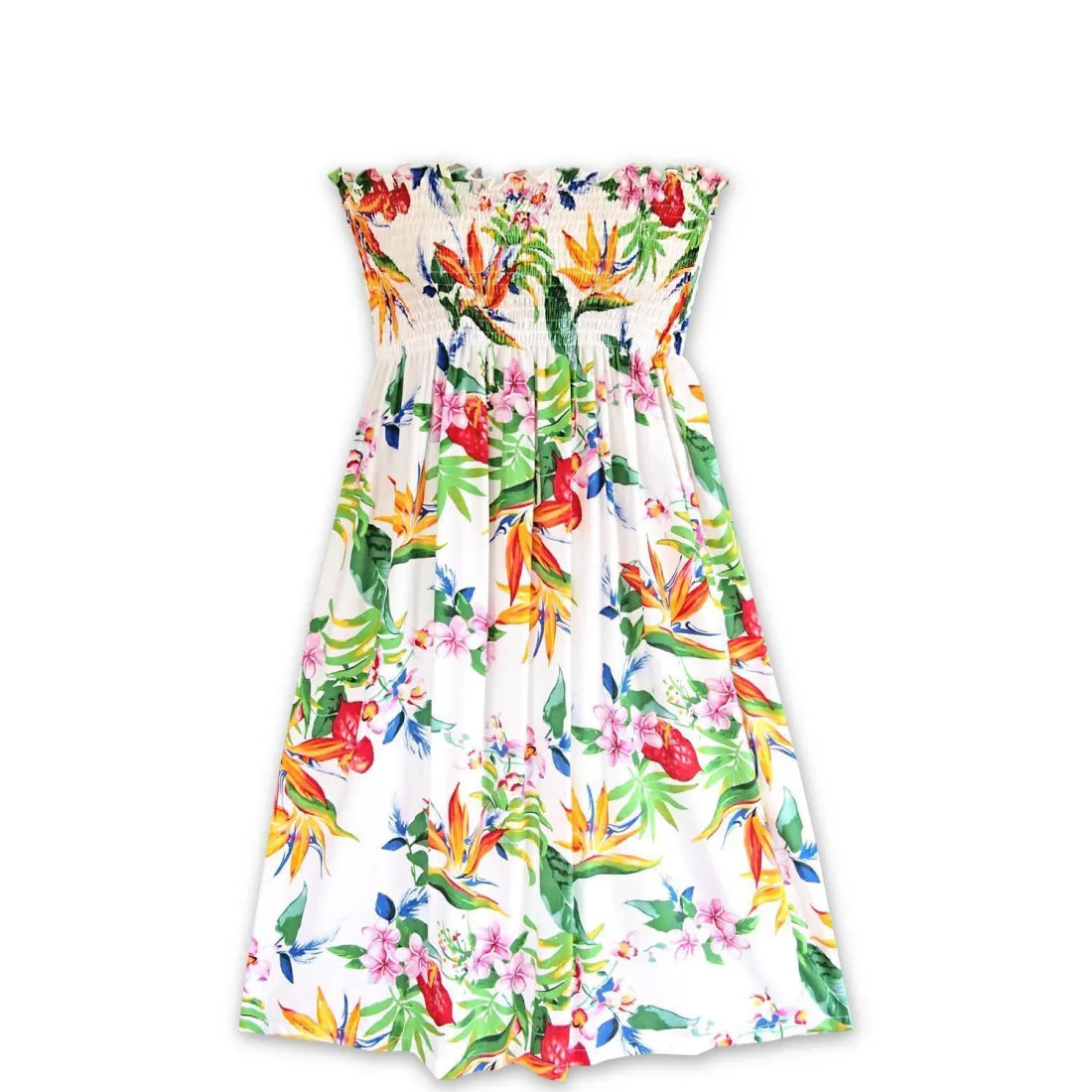 Blowout Sale Jungle White Moonkiss Hawaiian Dress